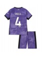 Liverpool Virgil van Dijk #4 Alternativní dres pro děti 2023-24 Krátký Rukáv (+ trenýrky)